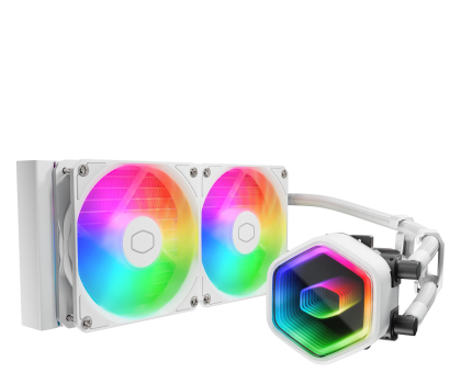 Wentylator do komputera COOLER MASTER MasterLiquid 240 Core II White ARGB 2x120mm